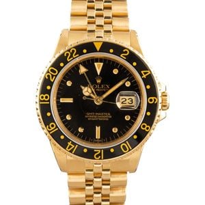 Rolex GMT-Master 16758 Yellow Gold