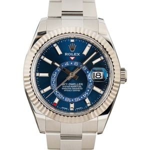 Pre-Owned Rolex Sky-Dweller 326934 Blue Luminous Dial