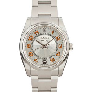 Rolex Air King 114200 Silver Concentric Dial