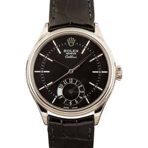 Pre-owned Rolex Cellini 50529 Black Dial