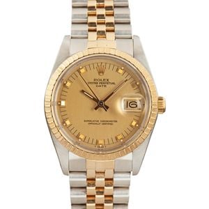 Rolex Date ref 15053 Champagne Dial