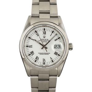 Men's Rolex Date 15200 White Dial