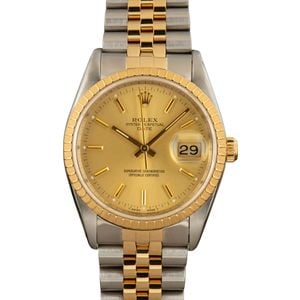 Rolex Oyster Perpetual Date 15223 Two-Tone