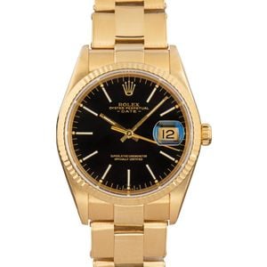 Rolex Date 15238 18k Yellow Gold Oyster