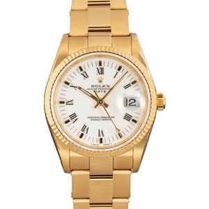 Rolex Date 15238 Yellow Gold