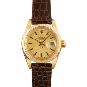 Rolex Ladies Date 6917 Linen Dial