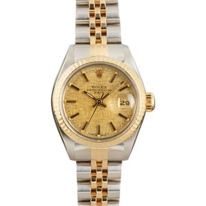 Rolex Ladies Date 6917 Linen Dial