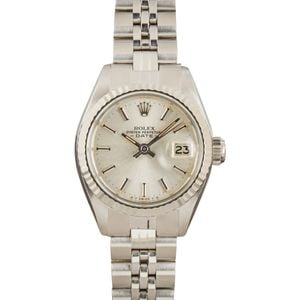 Pre-Owned Rolex Date 6917 Silver Dial