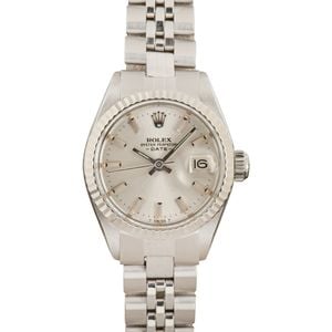 Pre-Owned Rolex Date 6917 Silver Dial