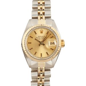 Ladies Rolex Date 6917 Steel & Yellow Gold