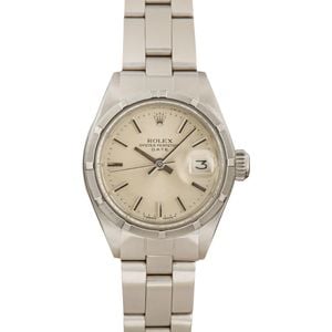 Ladies Rolex Date 6919 Silver Dial