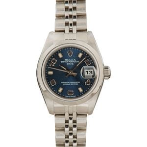 Pre Owned Rolex Ladies Date 79160 Blue Dial