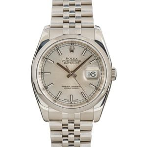 Rolex Datejust 116200 Silver Index Dial