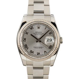 Rolex Datejust 116234 Silver Roman