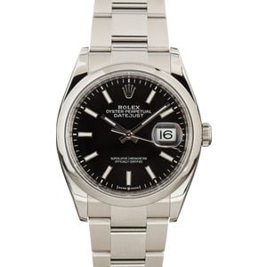 Rolex Datejust ref 126200 Black Dial