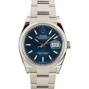 Pre-owned Rolex Datejust 126200 Stainless Steel Oyster