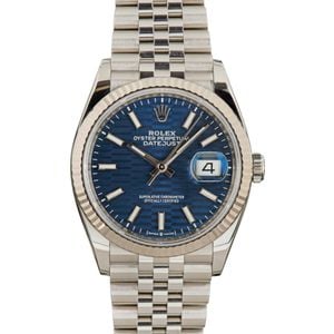 Rolex Datejust 126234 Blue Fluted Motif Dial