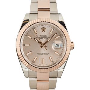 PreOwned Rolex Datejust 126331 Two Tone Everose Sundust Dial