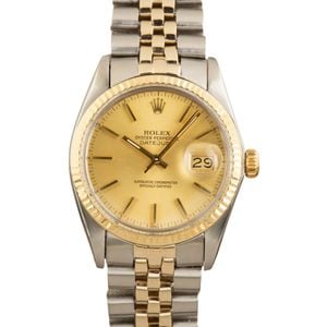 Used Rolex Datejust 16013 Steel & Yellow Gold