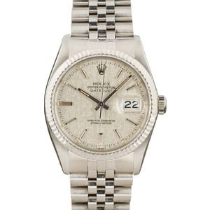 Rolex Datejust 16014 Silver Index Dial