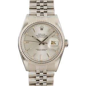 Rolex Datejust 16014 Silver Dial