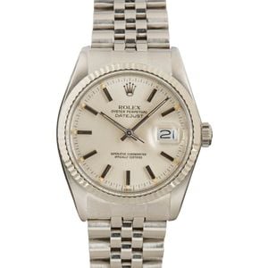 Rolex Datejust 16014 Silver Index Dial