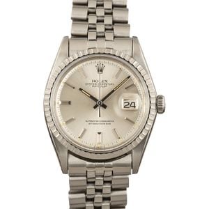 Pre-Owned Rolex Datejust 1603 Silver Dial