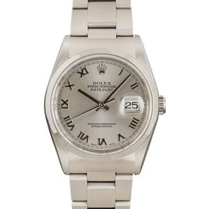 Rolex Datejust 16200 Silver Roman Dial