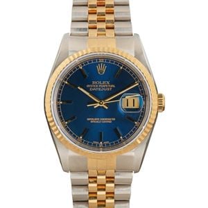 Rolex Datejust 16233 Blue Dial