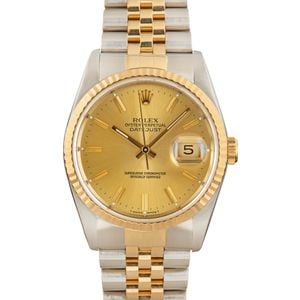 Rolex Datejust 16233 Steel & 18K Gold