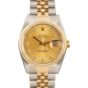 Rolex Datejust 16233 Diamond Dial