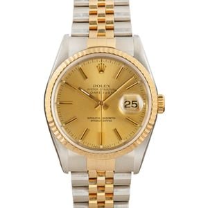 Rolex Datejust 16233 Champagne Dial