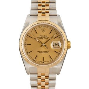 Rolex Datejust ref 16233 Champagne Dial