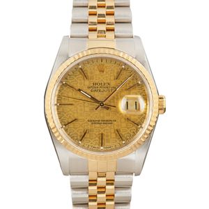 Pre Owned Rolex Datejust 16233 Champagne