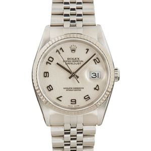 Pre-owned Rolex Datejust 16234 Ivory Jubilee Dial