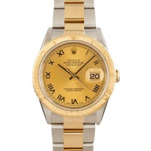 Rolex Two-Tone Datejust Thunderbird 16263 Oyster