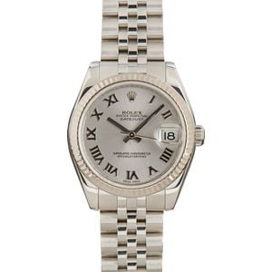 Pre Owned Rolex Datejust 178274 Silver Roman Dial