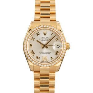 Ladies Rolex Datejust 178288 18k Yellow Gold