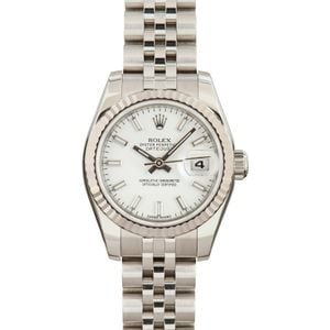 Rolex Ladies Datejust 179174 White Dial