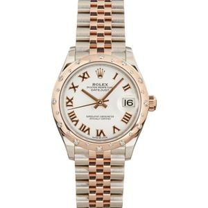 Ladies Rolex Datejust 278341 Steel & 18k Everose Gold