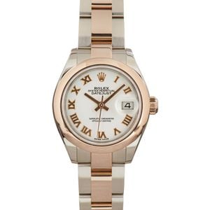 Ladies Rolex Datejust 279161 Stainless Steel & 18k Everose Gold