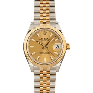 Ladies Rolex Datejust 278273 Stainless Steel & 18k Yellow Gold