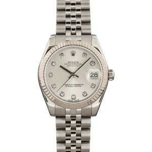 Lady Rolex Datejust 178274 Silver Dial