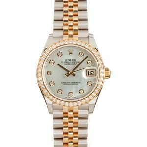 Ladies Rolex Datejust 31 Ref 278383 Stainless Steel & Yellow Gold