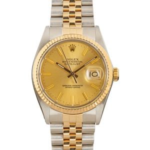 Rolex Datejust 16013 Champagne Dial