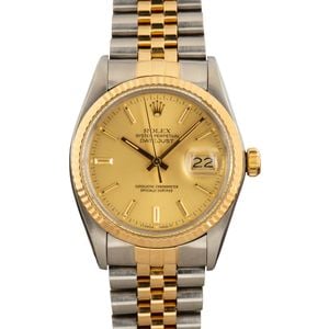 Datejust Rolex 16013 Champagne Dial