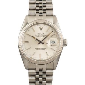 Used Rolex Datejust 16014 Silver Dial