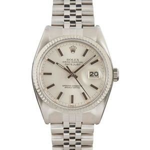 Rolex Datejust ref 16014 Silver Dial