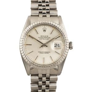 Pre-Owned Rolex Datejust 16030 Silver Dial