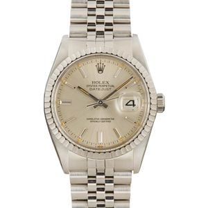 Pre-Owned Rolex Datejust 16030 Silver Dial